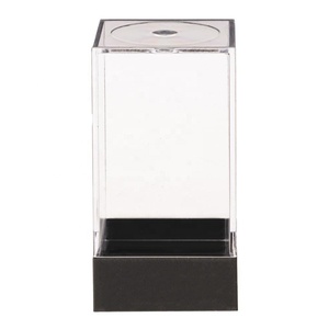 10 boîtes de rangement en <span class=keywords><strong>plastique</strong></span> pour figurines, base noire, couvercle transparent, protection anti-poussière, boîte de présentation pour figurines d'<span class=keywords><strong>action</strong></span> - Product Image 1