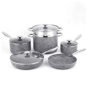 Nhà Máy Bán Khác Nhau Không Dính Nấu Ăn Nồi Thép Không Gỉ Uy Tín <span class=keywords><strong>Cookware</strong></span> Set - Product Image 1
