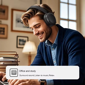 Auriculares Inalámbricos Plegables con Cancelación de Ruido ANC, Sonido de Alta Fidelidad con Graves Profundos, Resistentes al Agua IPX4 5.4, JL Touch DJ - Product Image 3