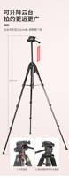 Personnalisé H210 2.1M Noir Aluminium Flood Led Stand Téléphone Trépied Maquillage Téléphone Stand Led Selfie Lumière Trépied pour la Photographie