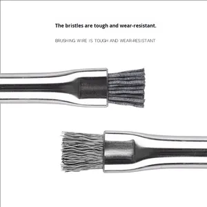 Brosse de nettoyage en acier inoxydable pour aquariums Outil d'élimination des algues à angle mort - Product Image 3