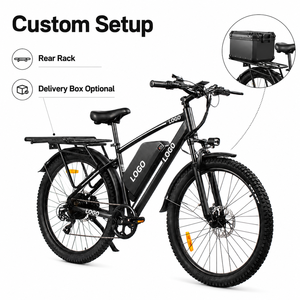 Bicicleta Eléctrica de Carga de Alta Velocidad con Motor, 27.5 Pulgadas, 108 km de Autonomía, para Servicios de Entrega Profesionales, Logotipo Personalizado - Product Image 1