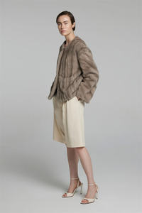 Fornitura di fabbrica cappotto in pelliccia di <span class=keywords><strong>visone</strong></span> <span class=keywords><strong>blu</strong></span> argento importato giacca passeggino in <span class=keywords><strong>visone</strong></span> stile dolce elegante cappotto grigio <span class=keywords><strong>visone</strong></span> - Product Image 5