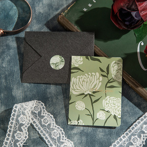 Cartes de vœux florales aquarelle vierges à l'intérieur avec enveloppes, cartes de remerciement vintage à motifs fleuris, pour les fêtes, anniversaires, affaires, cadeaux en gros - Product Image 1