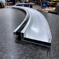 Perfil de Techo Extensible, Perfil de Aluminio Curvo, Perfil de Aluminio para LED, Extrusión de Aluminio Curvada