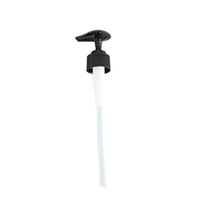 Botella Dispensadora de Plástico PET de 500 ml, Redonda, Recargable, Transparente, Azul y Negra, para Loción, Champú, Gel de Ducha, Jabón de Manos