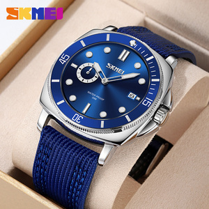Reloj deportivo Skmei 9328 para hombre, relojes de pulsera conceptuales con indicador luminoso, relojes de cuarzo de tela de nailon - Product Image 4