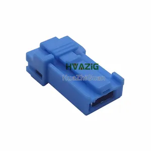 Enchufe de antena USB automotriz hembra de 1 pin serie de 6,3mm terminales azules conector de arnés de cableado para Hon da 90980-12960
