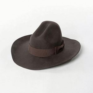 Wholesale Western Hat Bands Fedora Hats Women Men's Rabbit Fur or Wool High Quality American Sombreros Fedora Hats - Product Image 3