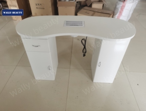 Wally Beauty Light Luxury <strong>Nail</strong> Salon Furniture Manicure Table With Vacuum Cleaner <strong>Nail</strong> Table With Vent <strong>Nail</strong> <strong>Tech</strong> <strong>Desk</strong> - Product Image 2