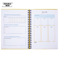 2026 2027 impression personnalisée spirale hebdomadaire quotidien cahier réglage objectif planificateur livre