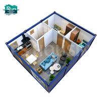Villa Container Moderne 2026, Mini Maison Facile à Installer pour Gîte, Construction Économique en Conteneur Fabriquée en Chine