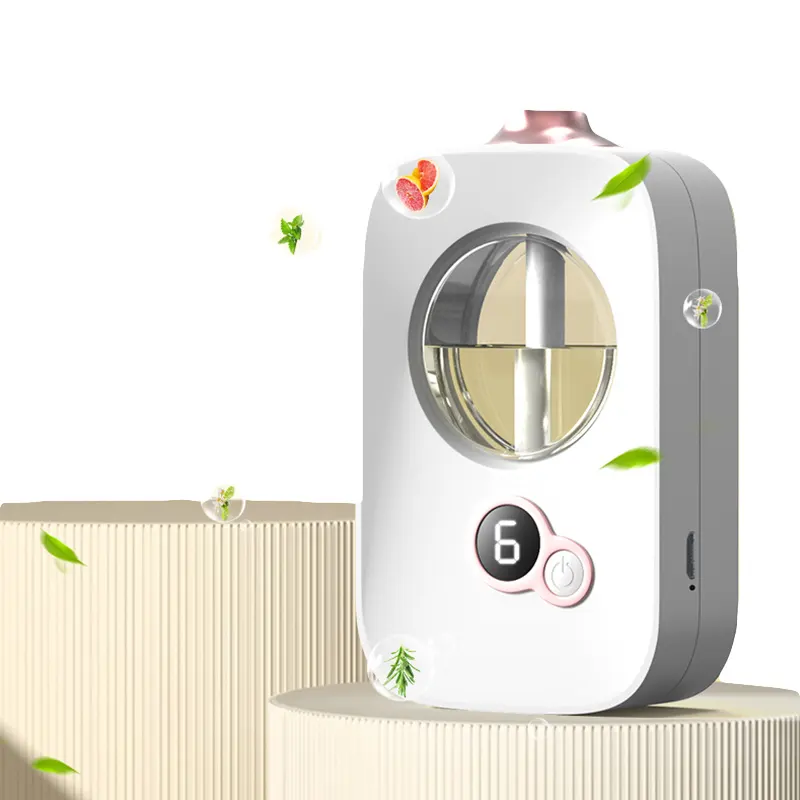 Máquina de aromaterapia difusora de aroma con pantalla digital semiautomática, desodorante para mascotas, recarga de perfume fácil, inodoro interior, dormitorio