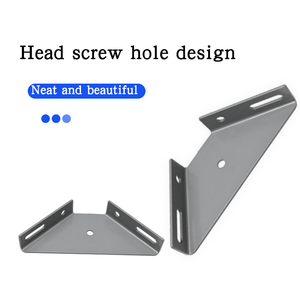 Cadre de lit triangulaire à Angle droit en <span class=keywords><strong>fer</strong></span> accessoire épaississement Code d'angle fixe meubles prévention de la rouille <span class=keywords><strong>salon</strong></span> extérieur - Product Image 3