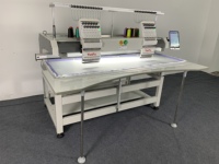 Máquina de Bordar Comercial de 2 Cabezas, Área de Trabajo Súper Grande de 500*800 mm, Alta Eficiencia para Prendas Terminadas