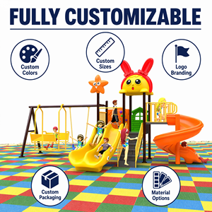 Equipo de Juegos Infantiles de Alta Calidad para Exteriores, Tobogán Doble en Espiral, Columpio, Escaleras, Pasamanos, HDPE para Niños, Preescolar, OEM - Product Image 2