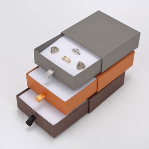 Hộp quà tặng giấy cứng cao cấp in logo tùy chỉnh, kiểu ngăn kéo trượt, có tay cầm, dùng để trưng bày trang sức - Product Image 2