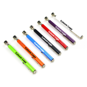 Bâton magnétique télescopique flexible pour les zones difficiles d'accès, outil de ramassage magnétique avec clip de poche, logo personnalisé, vente en gros - Product Image 1