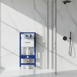 Citerne encastrée <span class=keywords><strong>Geberit</strong></span> Omega pour <span class=keywords><strong>WC</strong></span> suspendu, design moderne, réservoir d'eau dissimulé, garantie 5 ans avec panneau blanc Omega 01 - Product Image 2