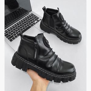 Zapatos Casuales de Moda Otoño-Invierno, Botas con Cierre para Hombre - Product Image 4