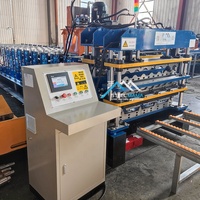 Haute qualité trois couches TR4 R101 et rouleau de feuille de toiture en tuiles émaillées formant la machine pour Columbia