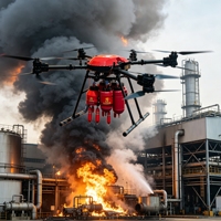 Système de suppression d'incendie à visée laser haute précision 10 kg, vente chaude 2026, directement de l'usine, pour la lutte contre les incendies forestiers et la sécurité industrielle