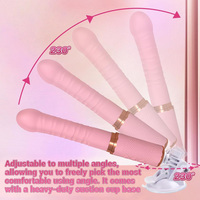 Vibrateur réaliste à double moteur avec fonction de chauffage, 10 modes, jouet sexuel, stimulateur clitoridien pour stimulation anale