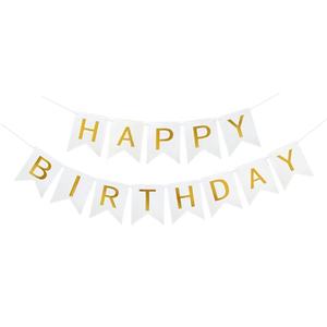 Guirnalda de Papel de <span class=keywords><strong>Feliz</strong></span> Cumpleaños de 11.5*16cm, Letras Doradas en Forma de Cola de Pez, para Decoración de Fondo en Fiestas de Navidad y Festivales - Product Image 5