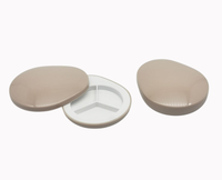Palette de fards à paupières ovale mini rotative avec fermeture magnétique, conteneur vide pour fards à paupières, vente en gros