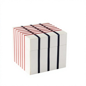 Premium Quality Elegant Resin Storage Box with MDF Inner for Home Organization and Gift Home Decoration - Product Image 1