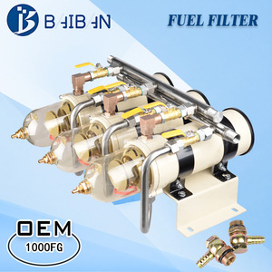 วาล์วกรองน้ำมันเชื้อเพลิงสามทาง 1000FG พร้อมถ้วยน้ำมันโปร่งใส อลูมิเนียมชุบทองแดง สำหรับรถบรรทุกและเรือ - Product Image 3