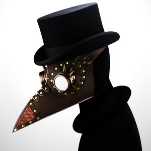 Máscara Steampunk <span class=keywords><strong>de</strong></span> Doctor <span class=keywords><strong>de</strong></span> <span class=keywords><strong>la</strong></span> <span class=keywords><strong>Peste</strong></span> con Pico <span class=keywords><strong>de</strong></span> Pájaro, Estilo Gótico Vintage, Impresión por Transferencia <span class=keywords><strong>de</strong></span> Calor para las Cuatro Estaciones, Máscara para Ojos para Cosplay <span class=keywords><strong>de</strong></span> Halloween y Fiestas - Product Image 4