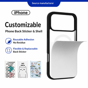 Nuova custodia magnetica fai-da-te per telefono, pellicola trasparente riutilizzabile e sostituibile, design intercambiabile e personalizzabile, compatibile con <span class=keywords><strong>iPhone</strong></span> 18 - Product Image 2
