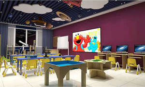 Moetry Design moderne Salle de classe de sciences pour enfants d'âge préscolaire Thème spatial Salle d'étude pour maternelle École maternelle - Product Image 2