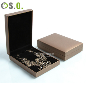 High-end Factory Necklace Imitation Leather Paper Box High-quality Pendant <b>Ring</b> Leatherette Paper Box Custom Jewelry Box Set - Product Image 3