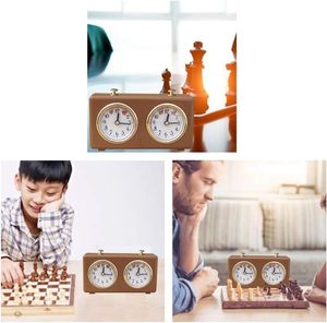 Minuteur d'échecs mécanique multifonctionnel 3-en-1 professionnel pour jeux de société - Horloge d'échecs - Product Image 2