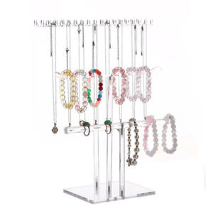Ensemble de présentoirs à bijoux en acrylique moderne de qualité supérieure, support pour boucles d'oreilles, organisateur de bracelets et support pour cartes de boucles d'oreilles, rangement élégant pour - Product Image 4