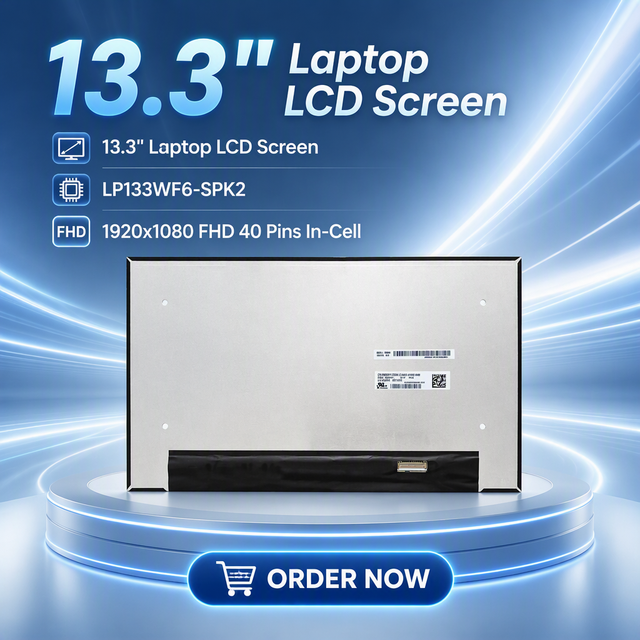 Laptop 13.3" LCD Screen LP133WF6-SPK2 B133HAK02.1 1920x1080 FHD 40 Pins 60Hz In-Cell Touch LCD Display
