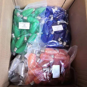 Christmas Holiday <strong>Lights</strong> <strong>String</strong> Bulb <strong>C9</strong> <strong>LED</strong> <strong>Light</strong> Bulbs Plastic Strawberry Decorative Outdoor Lighting - Product Image 6