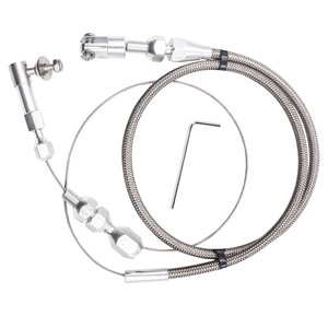 Kit de câble d'accélérateur tressé en acier inoxydable HOSO RACING de 24 pouces pour Chevrolet - Product Image 3