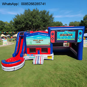 Château sautant gonflable de qualité commerciale Maison rebondissante avec toboggan sec et humide Château sautant gonflable Castillo - Product Image 5