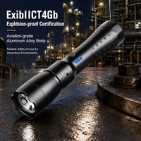 Linterna a Prueba de Explosiones ATEX, Giratoria 90 Grados, Enfoque Magnético, Luz Táctica Industrial para Exteriores y Aventuras