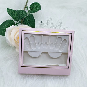 Kunden spezifisches Fenster paket Leere benutzer definierte Presse auf Nägel Verpackungs <span class=keywords><strong>box</strong></span> - Product Image 3