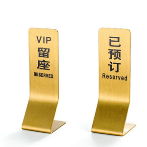 <strong>Custom</strong> <strong>Table</strong> Numbers 1-50 Stainless Steel Metal Tent Style <strong>Table</strong> Number Display <strong>Stand</strong> - Product Image 3