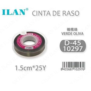 Nastro in Raso ILAN 1,5cm 25Y Verde Oliva D-45 - Product Image 3