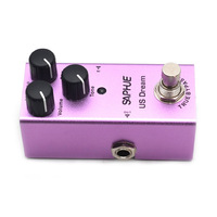 Guitare électrique safhue, livraison gratuite, Mini pédale de distorsion de rêve américain, changement de Volume/disque/ton, à effet de bouton, simple Type, DC 9V