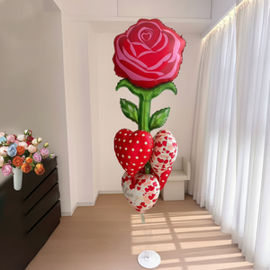 Ballons en feuille de nylon en forme de cœur gonflables pour la Saint-Valentin, décorations de fête de mariage, fête d'<span class=keywords><strong>anniversaire</strong></span>, bouquet de ballons mats pour la fête des mères - Product Image 3