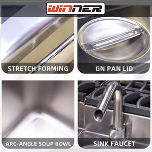 Bain-marie électrique commercial à 4 bacs en acier inoxydable, chauffe-plats pour restaurant, buffet, traiteur, machine de maintien au chaud des aliments - Product Image 5