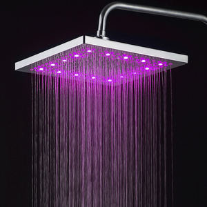 Pommeau de douche mural carré <span class=keywords><strong>LED</strong></span> ABS de 8 pouces, moderne et haut de gamme, avec garantie de 3 ans - Product Image 5
