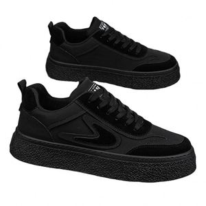 Mens Shoes New Thick Sole Wear-resistant Work Walking Casual Shoes Mens Sports Low-<b>top</b> Flat Shoes - Product Image 2